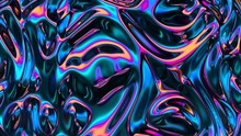 3d Screensaver Pearlescent Holographic Wallpaper, Screensaver, Background, Play, Futurism