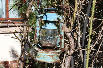 old lantern in the park