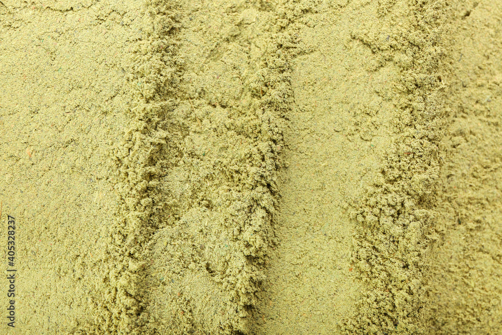 Texture of henna powder as background