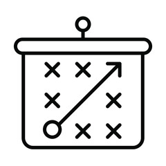 presentation plan icon vector