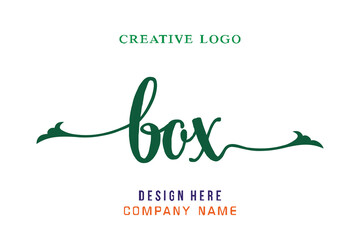 BOX lettering logo is simple, easy to understand and authoritative