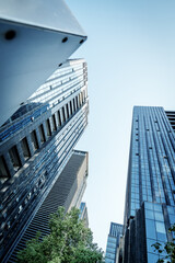 Wall Mural - Modern skyscrapers in the business district, Xiamen, China.