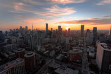 Fototapeta Miasto - Cityscape Sunset