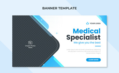 Medical specialist web banner template