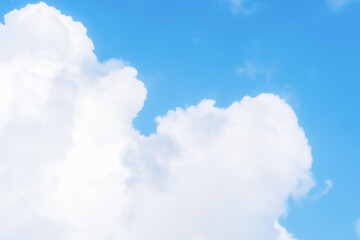 Wall Mural - beautiful cirrus clouds on blue sky on a sunny day background texture. wallpaper skybox