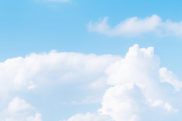 Wall Mural - beautiful cirrus clouds on blue sky on a sunny day background texture. wallpaper skybox