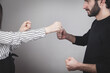 © andranik123 - Man and woman fighting at home.