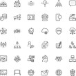 © Kirill - communication vector icon set such as: sharing, spam, e-learning, wire, cell, song, ball, stroke, texting, no, resources, post, analyst, firewall, app, chatterbot, photo, grid, attention, movie