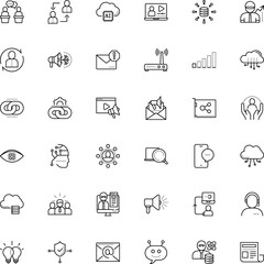communication vector icon set such as: life, start, forum, dispute, receive, protect, character, safe, learn, conversation, care, mental, low, find, spread, resources, black, component, lecturer