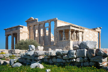 Wall Mural - Erechtheion on the Acropolis at Athens. Greece