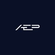 Cool and modern logo initials AEP design