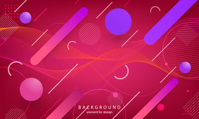 Wall Mural - Abstract wave background. Element for design. Digital frequency track equalizer. Stylized line art. Curved wavy line smooth stripe Vector