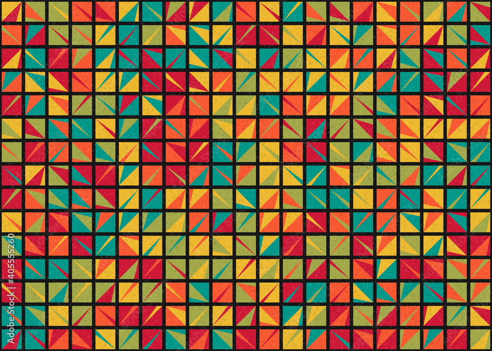 Abstract Geometric Pattern generative computational art illustration