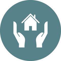 Sticker - Save Home Icon