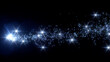 Star Glitter Sparkling Particles Fireworks sparkle 3D illustration.