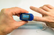 © toshket - pulse oximeter to check the pulse of the amount of oxygen in the blood.