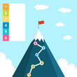 © Oleh - Route to the top infographic. Vector illustration.