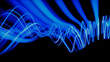 © RocknRoller Studios - Abstract 3D Technology concept. Big Data and Artificial Intelligence represented as a High Tech Futuristic Flow Line waves. Abstract background. 3D render