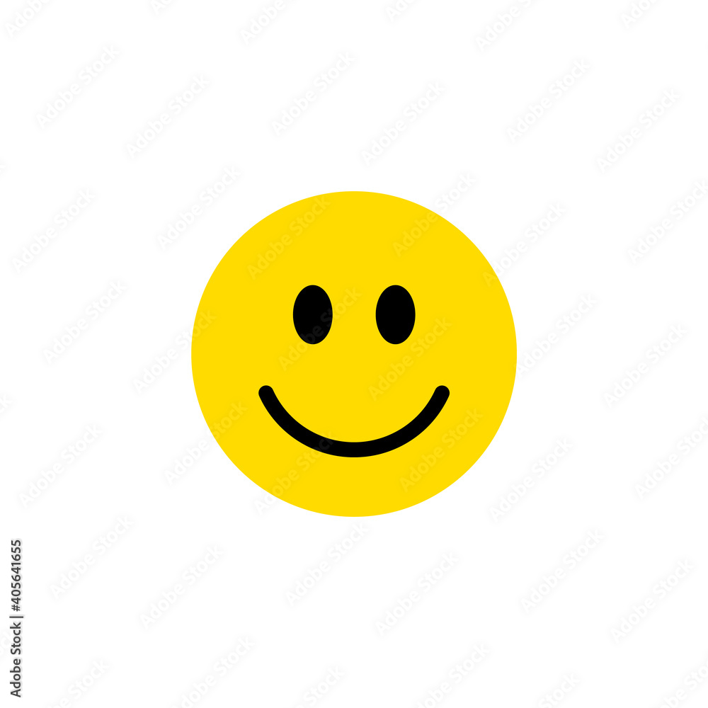 Smile icon. Profile icon. Happy smile. Emoticon face. Happy