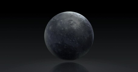 Wall Mural - Pluto, planets of the solar system, space, 3D render, solar system, stars, galaxy