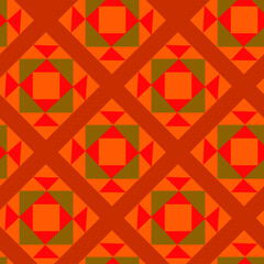 Geometric Seamless Pattern Rhombus Square.Cubism  Design.