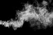 © media-ja - white smoke isolated on black background, abstract powder, water spray, Add smoke effect