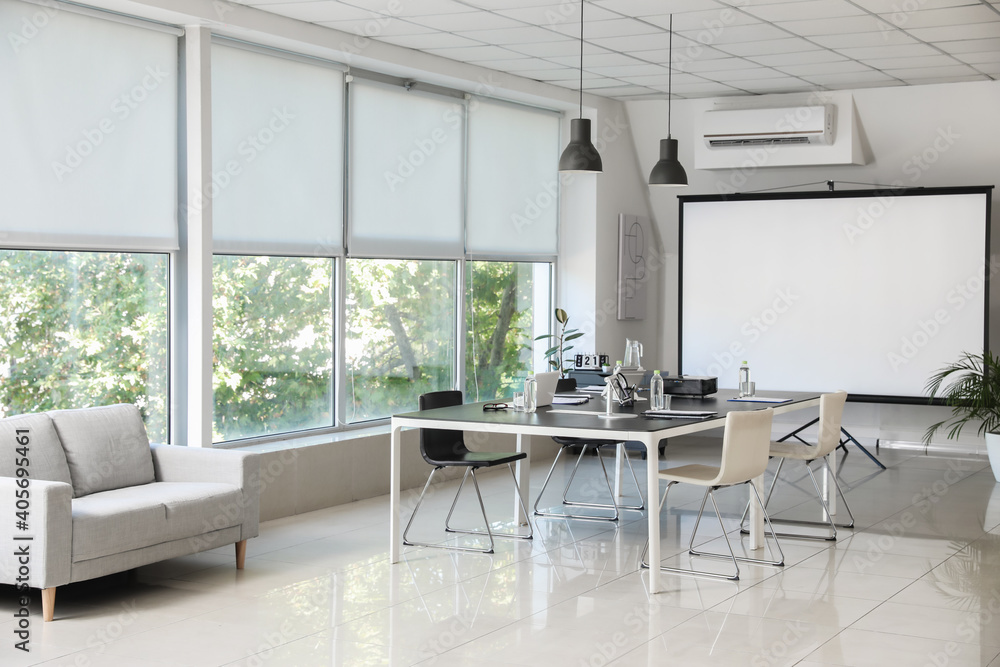 Interior of conference hall in modern office