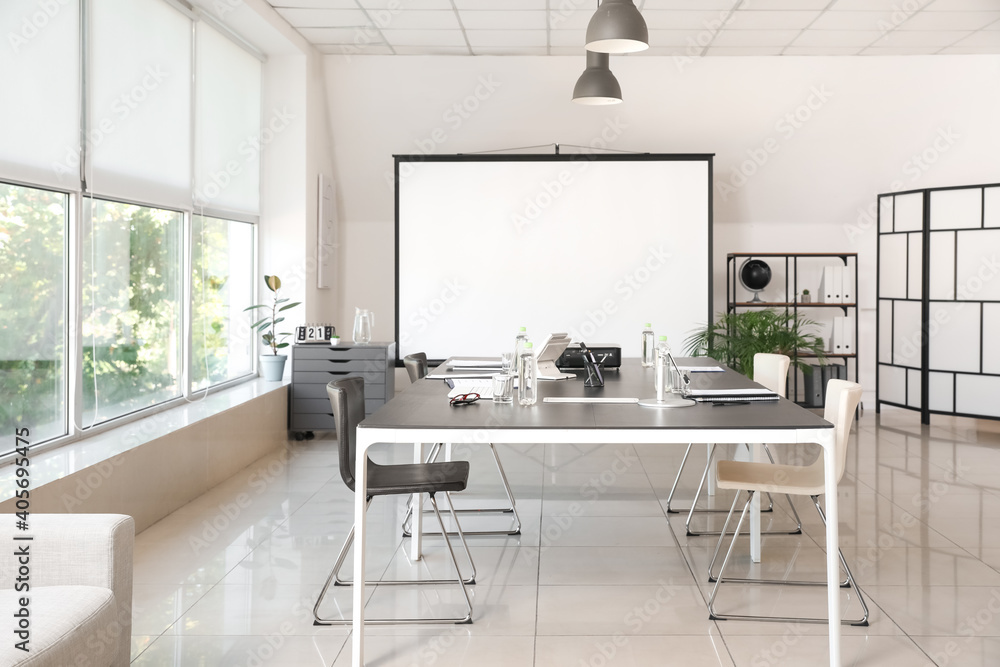 Interior of conference hall in modern office