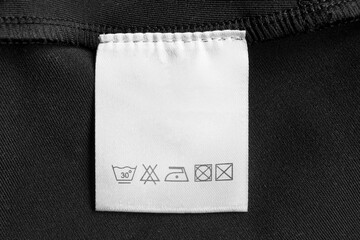 Wall Mural - Care clothing label