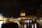 Fototapeta Miasto - Evening in Luzern city 