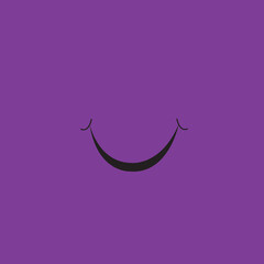 Wall Mural - Smile icon isolated on background. Trendy smile icon for sticker, wallpaper, greeting card, t shirt and poster. Useful web site, app, ui and logo template. Smile vector illustration