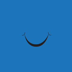 Wall Mural - Smile icon isolated on background. Trendy smile icon for sticker, wallpaper, greeting card, t shirt and poster. Useful web site, app, ui and logo template. Smile vector illustration