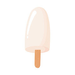 Canvas Print - ice cream in stick, milk dairy product cartoon icon