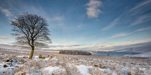 Winter Landscape Scenery Around CCalderdale In West Yorkshire