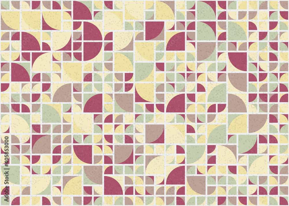 Abstract Geometric Pattern generative computational art illustration