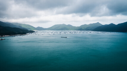 Wall Mural - beautiful bay on a sunny day, turquoise sea
