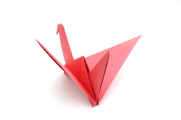 Wall Mural - origami red bird papers