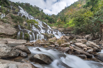 Mae Ya waterfall at Doi Inthanon national park, Chom Thong District,Chiang Mai Province, Thailand
