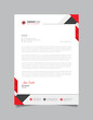 © Graphic Stock - Creative corporate business letterhead template with red and black shape