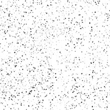 Black Paint Splatter Speckle Texture Seamless Pattern Abstract Scatter Dots White Background