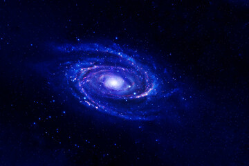 Wall Mural - small blue galaxy. elements of this image were furnished by nasa.