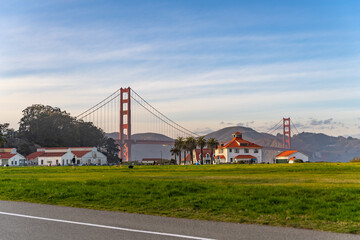 Canvas Print - Scenic view of the famous Golden Gate Bridge