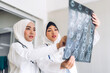 © Art_Photo - Muslim asian woman doctor looking at x-ray photo.healthcare and medicine