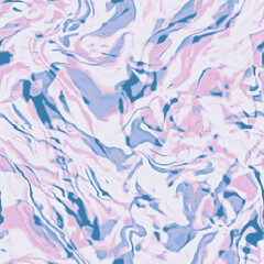 Canvas Print - Abstract ebru cover art. Pink, blue and white color marbling texture. Creative seamless background design. Modern ink marble tile. 