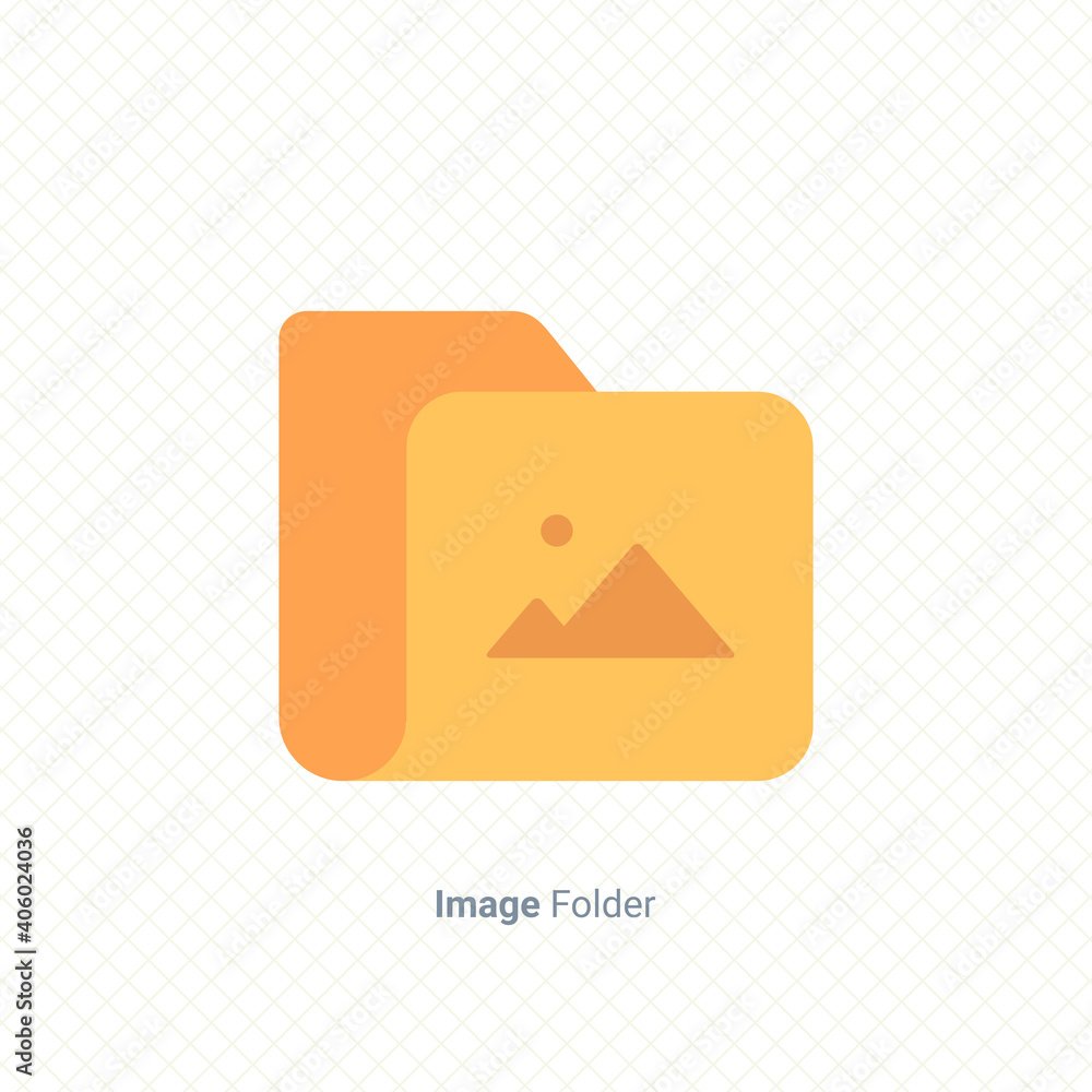picture image folder icon single graphic design element vector ...