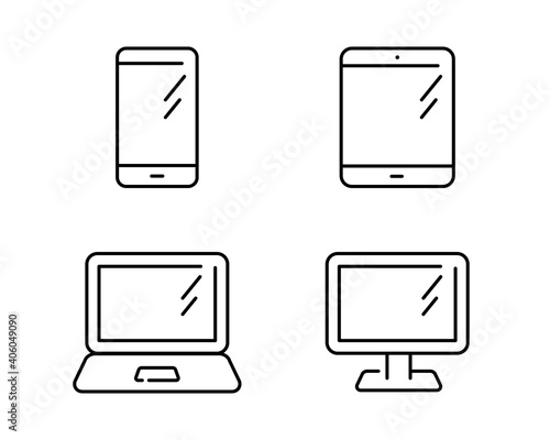 パソコン スマホ タブレット Pcのアイコンセット デジタルデバイス スマートフォン 画面 イラスト Stock Vector Adobe Stock パソコン スマホ タブレット Pcのアイコンセット デジタルデバイス スマートフォン 画面 イラスト Stock Vector Adobe Stock