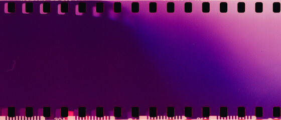 Wall Mural - real film strip texture with burn light leaks, abstract background