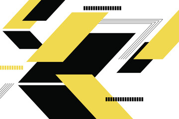 Wall Mural - abstract background pattern made with geometric shapes (parallelograms) and lines in technology conc