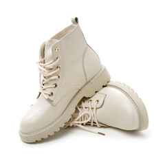 women's boots on white background