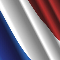 Wall Mural - Wavy Flag of the French Republic illustration